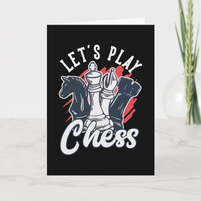 Carte Jouons aux échecs (Devant)