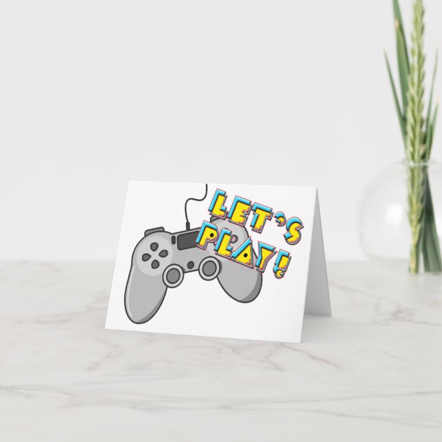 Carte Jouons aux jeux vidéo (Devant)