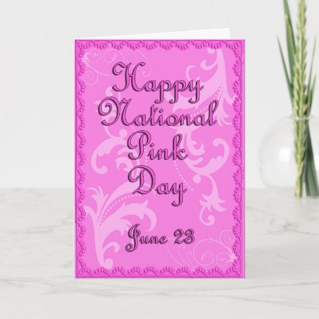 Carte Jour 23 juin rose national (Devant)