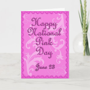 Carte Jour 23 juin rose national