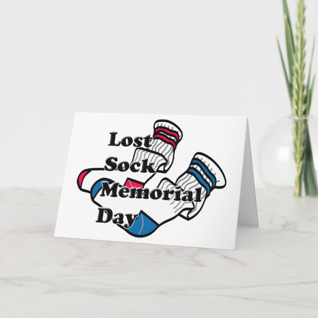 Carte Jour commémoratif de Lost Sock (Devant)