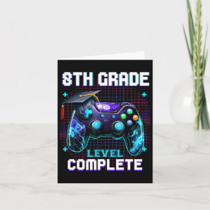 Carte Jour De 8e Année Niveau Terminé Graduation Lui Gar