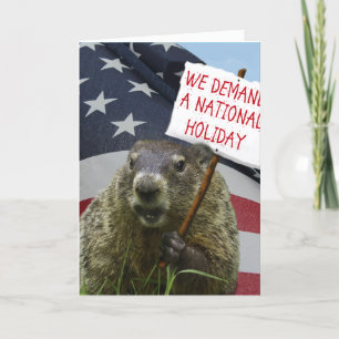 Carte Jour de Groundhog