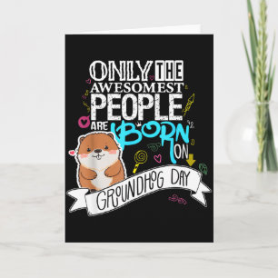 Carte Jour de la marmotte mignon de Punxsy Phils le 2 fé