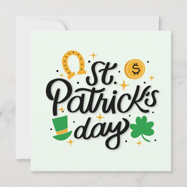 Carte Jour de la Saint Patrick (Devant)