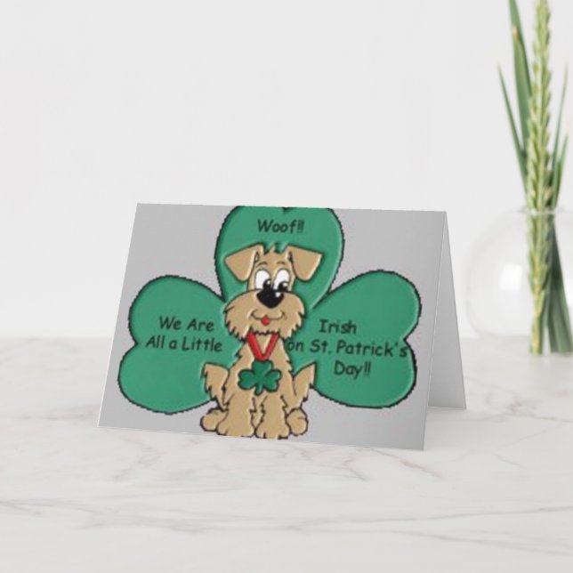 Carte Jour de la Saint Patrick (Devant)