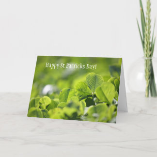 Carte Jour de la Saint Patrick heureux !