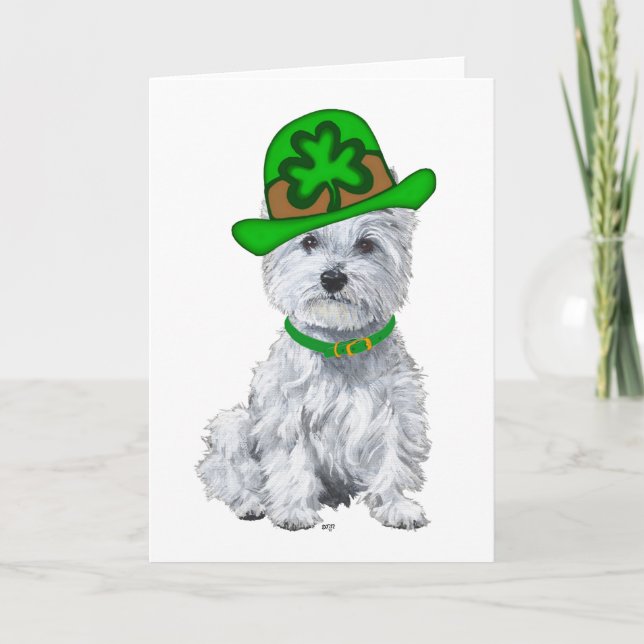 Carte Jour de la Saint Patrick occidental (Devant)