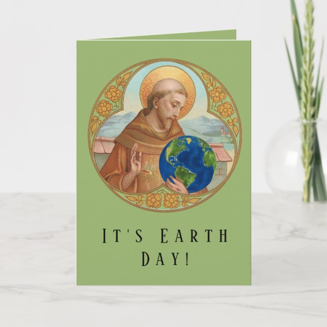 Carte Jour de la Terre & Saint François d'Assise (Devant)
