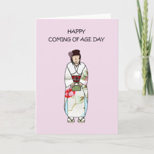 Carte Jour de l'âge au Japon
