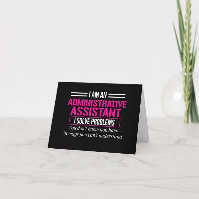 Carte Jour de l'assistant administratif (Devant)