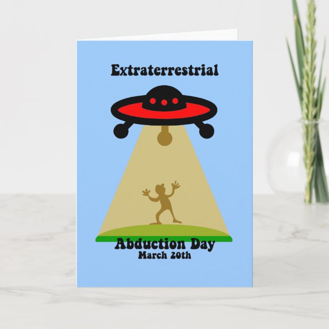 Carte Jour de l'enlèvement extra-terrestre (Devant)