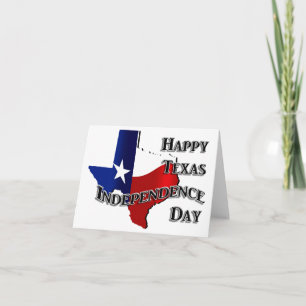 Carte Jour de l'indépendance du Texas