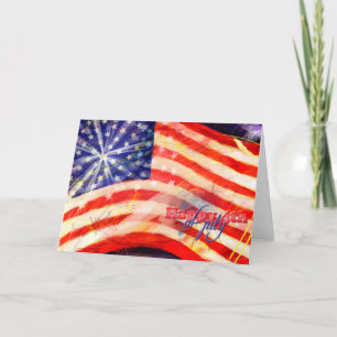 Carte Jour de l'Indépendance et 4 juillet