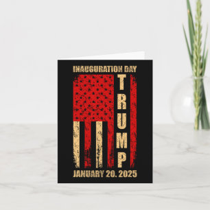 Carte Jour de l'investiture du président Donald Trump 20