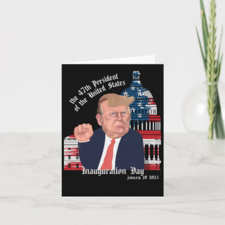 Carte Jour de l'investiture du président Trump
