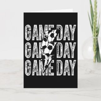 Carte Jour de match de football éclair Soccer Mom Dad Bo