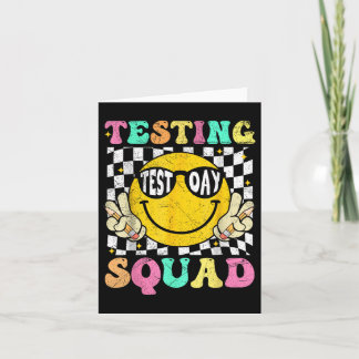 Carte Jour de test amusant Motivational Teacher Testin é