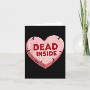 Carte Jour des anti-Valentines Mort dans le coeur drôle 