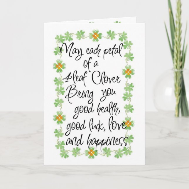 Carte Jour des Cartes-Saint-Patricks (Devant)