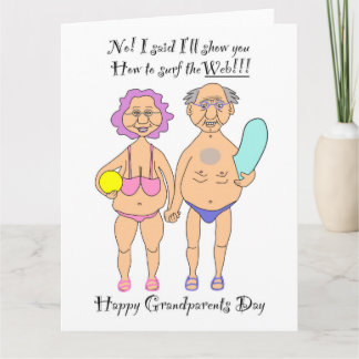 Carte Jour des grands-parents 8,5 x 11 pouces