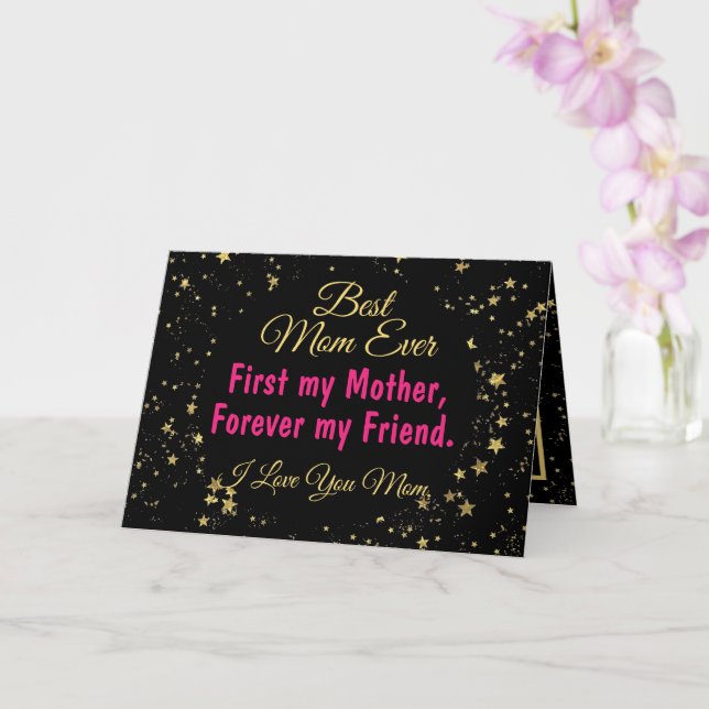 Carte Jour des mères de la meilleure maman moderne (Orchidée)