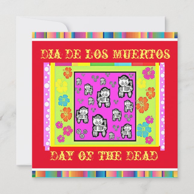Carte Jour des morts, Dia de los Muertos (Devant)