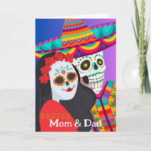 Carte Jour des morts pour papa et maman parents