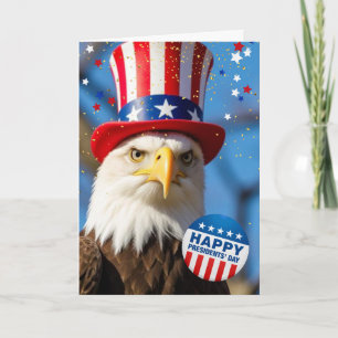 Carte Jour des Présidents Patriotiques Chapeau de Tante
