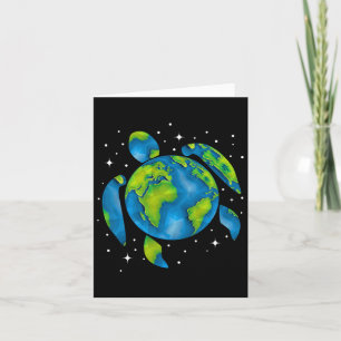 Carte Jour des terres 2025 Restaurer Recycle Sea Turtle