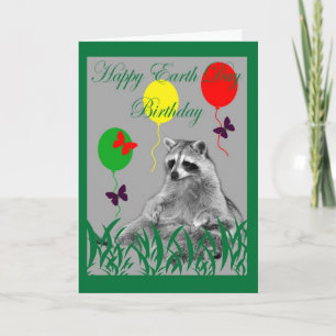 Carte jour des terres anniversaire