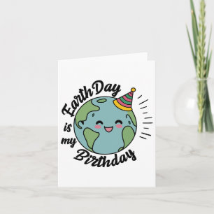 Carte Jour des terres Est Mon Anniversaire Célébrer B-jo