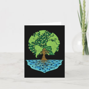Carte Jour des terres Mondial Sauvez La Forêt Mer Nature