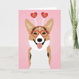 Carte Jour des Valentines du Chien de Corgi