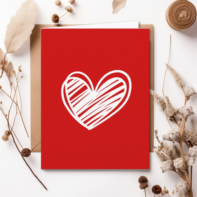 Carte Jour des Valentines du Coeur Rouge (Créateur téléchargé)