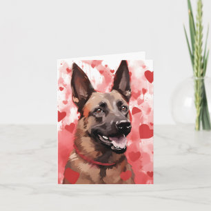 Carte Jour des Valentines du Malinois