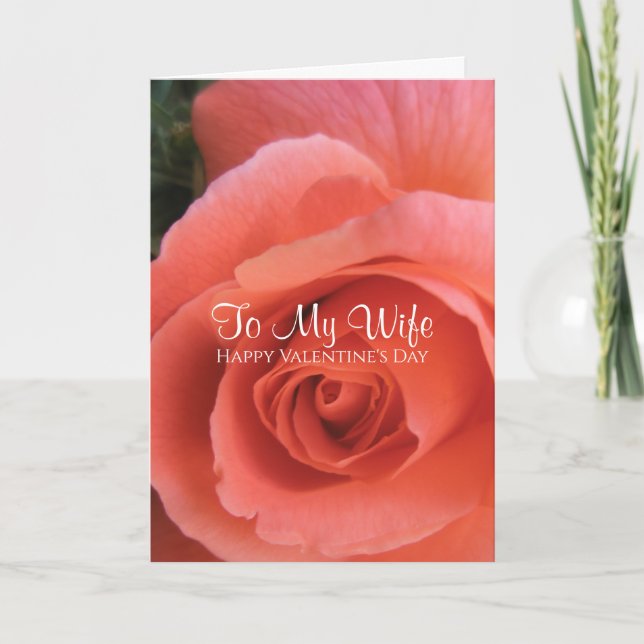 Carte Jour des Valentines, femme Rose aux couleurs uniqu (Devant)