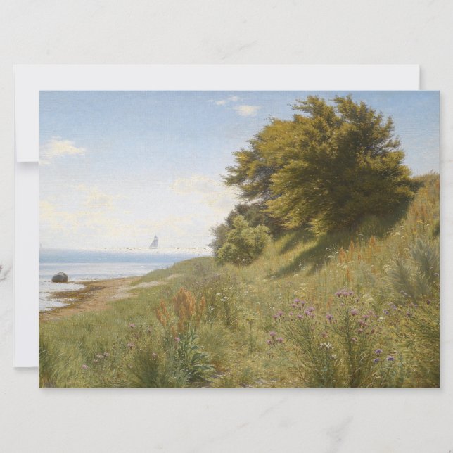 Carte Jour d'été en bord de mer (par Ludvig Kabell) (Devant)