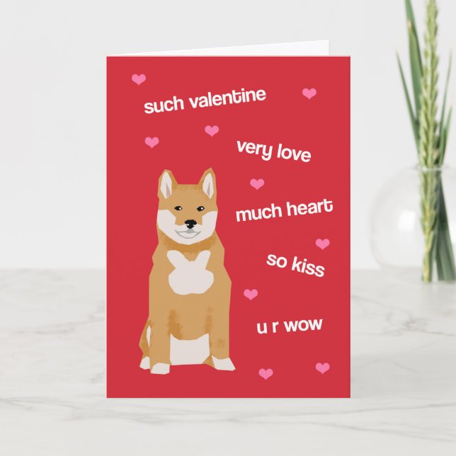 Carte Jour Doge Valentines (Devant)