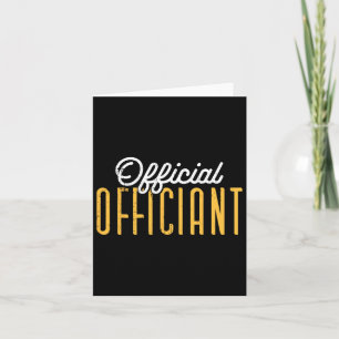Carte Jour du mariage Officier de bureau Ordonné Ministr