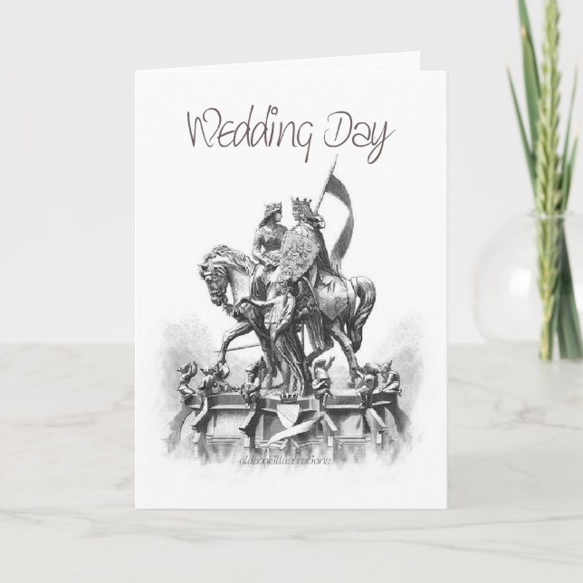 Carte Jour du mariage - Renaissance-croquis (Devant)