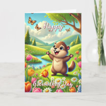 Jour et histoire de marmotte joyeux Printemps