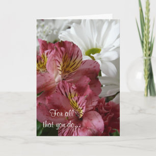 Carte Jour-Floral du professionnel administratif