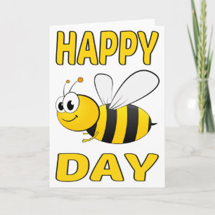 Carte Jour heureux d'abeille