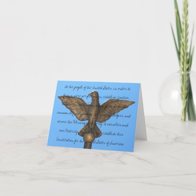 Carte Jour heureux de constitution (puisque vous soin) (Devant)