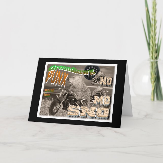 Carte Jour heureux de Groundhawg PUNX Groundhog (Devant)