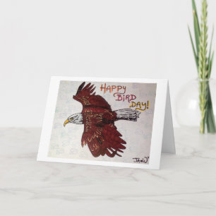 Carte Jour heureux d'oiseau