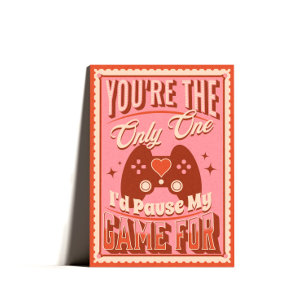 Carte Jour Joyeux Valentines Retro Gamer