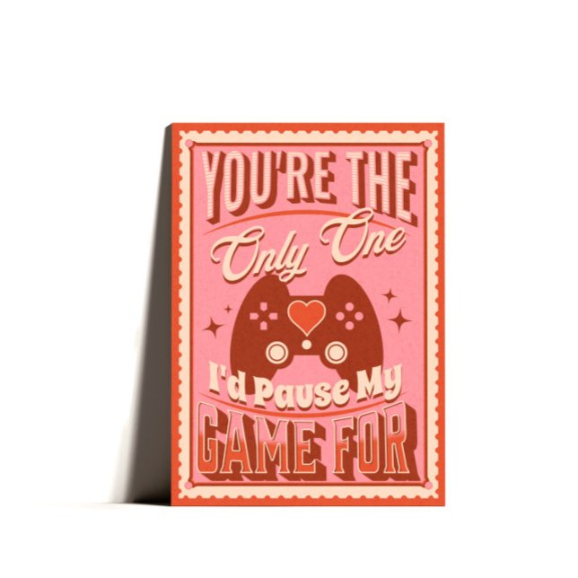 Carte Jour Joyeux Valentines Retro Gamer (Créateur téléchargé)