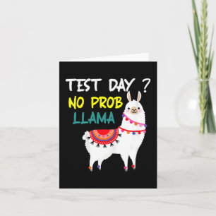 Carte Jour No Prob-llama Llama Teacher Test Day Pour Le